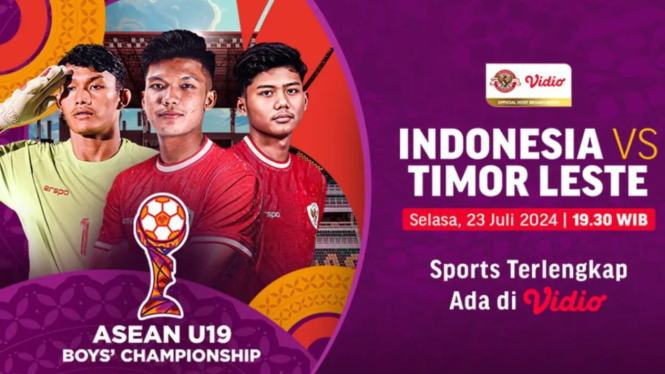 Live streaming Timnas Indonesia vs Timor Leste.