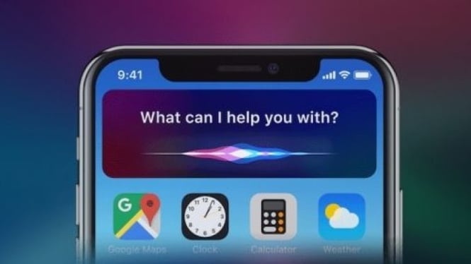 Tampilan Siri di iPhone