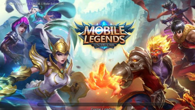 Tampilan depan Mobile Legends Bang Bang