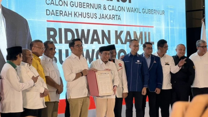 Sebanyak 12 Parpol resmi dukung RK-Suswono di Pilgub Jakarta.