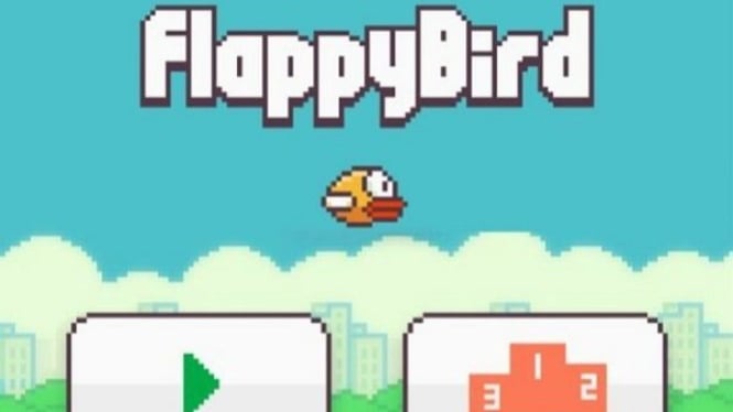 Tampilan depan game Flappy Bird