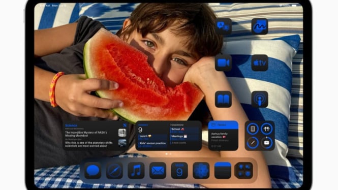Icon aplikasi pada iPadOS 18 dapat diatur sesuai kebutuhan