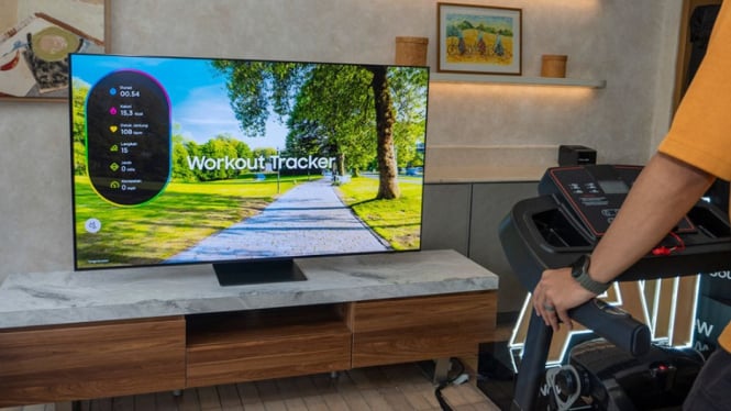 Workout tracker dari Samsung OLED TV