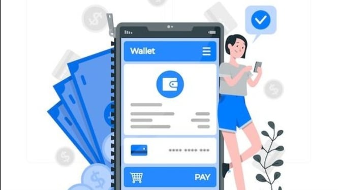 Iluatrasi pengguna e-wallet