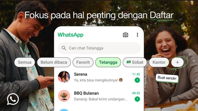 Fitur WhatsApp Filter Chat