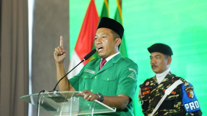 Ketua Umum GP Ansor, Addin Jauharudin.