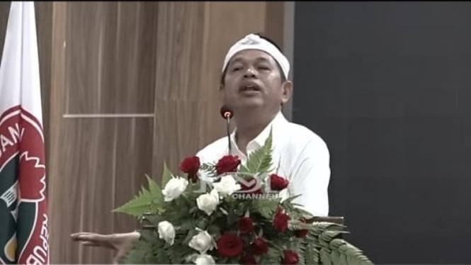 Dedi Mulyadi di acara HUT PGRI ke-79.