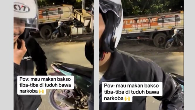 Pria mau makan bakso dituduh bawa narkoba