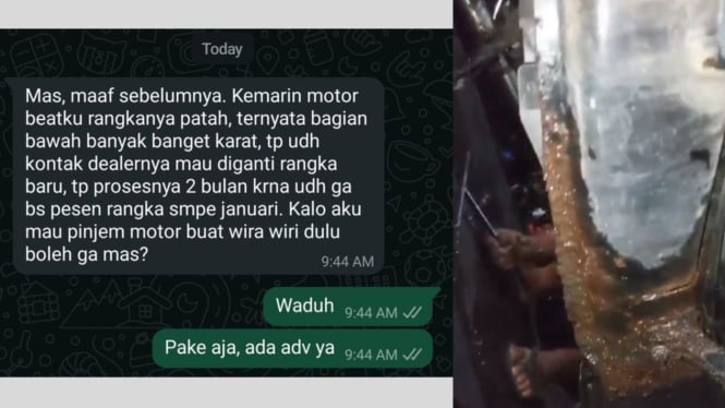 Ridwan Hanif curhat motor pegawainya rusak