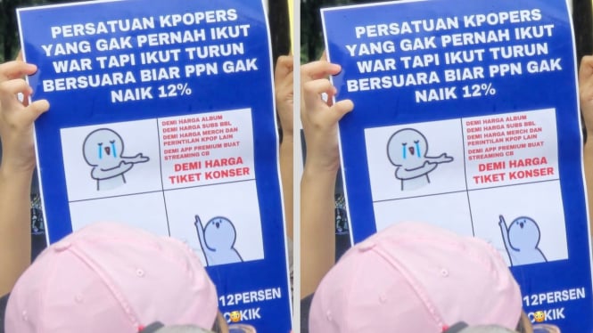 Kpopers turun ke jalan menuntut PPN 12 persen dibatalkan