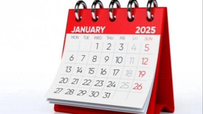 Kalender Januari 2025