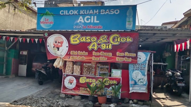Cilok Kuah Agil Plus Bakso