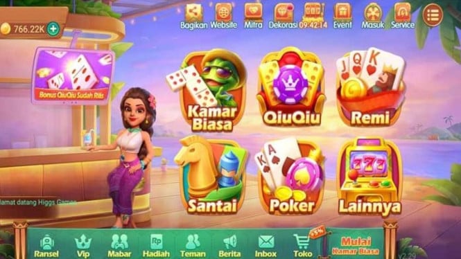 Game Higgs Domino Island