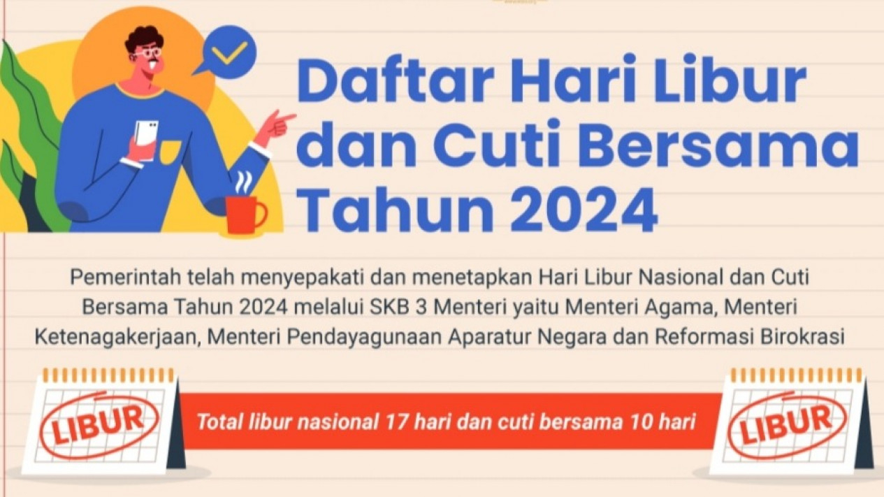 Foto Catat! Ini Daftar Hari Libur Nasional Dan Cuti Bersama Tahun 2024