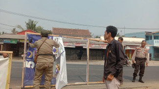 Sesuai PKPU No 15 tahun 2023, Bawaslu Kota Serang Lakukan Pengawasan Penertiban APS, Ini Lokasinya