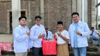 Dukung Program Prabowo-Gibran, BPP Banten Bagi-Bagi Susu dan Makan Siang Gratis di Kabupaten Serang