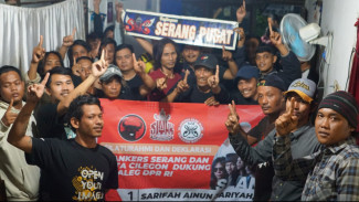 Detik-detik Terakhir Masa Kampanye, Teh Sarifah Terima Dukungan Slankers Serang dan Cilegon