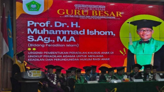Resmi Jadi Guru Besar, Prof Muhammad Ishom Serukan Peradilan Khusus Anak di Peradilan Agama