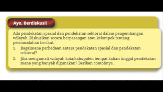 TERLENGKAP Kunci Jawaban Geografi Kelas 12 Halaman 24 Kurikulum Merdeka, Pendekatan Spasial dan Sektoral