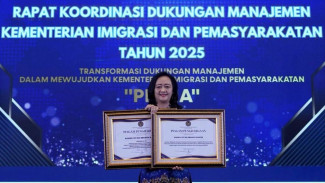 Kanwil Imigrasi Banten Borong Dua Penghargaan di Rakor Dukman 2025
