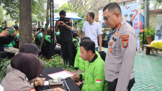 Ratusan Ojol Ikut Cek Kesehatan di Polres Bandara Soetta; Terbanyak Penyakit Hipertensi