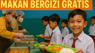 Uji Coba Dapur Sekolah, Semua Siswa Bersuka-cita Menyantap Makanan