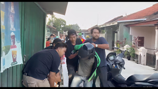 Maling Motor Berjaket Ojol Ditangkap Polisi
