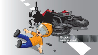 Viral! Pengendara Motor di Tangerang Tewas Usai Tabrak Pembatas Galian PDAM