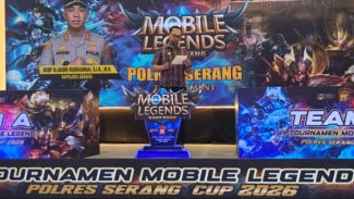 Ratusan Pelajar Ikuti Pertandingan e-Sport di Polres Serang