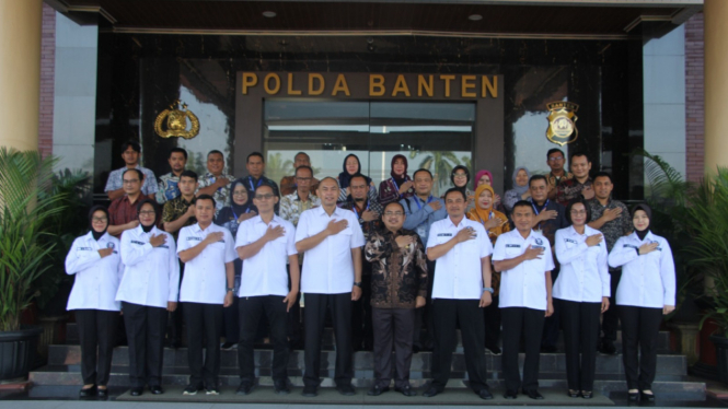 Biro SDM Polda Banten Asesmen Pejabat Pemkot Cilegon.
