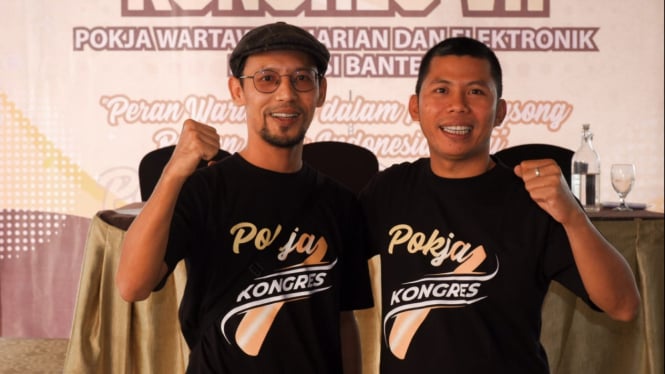 Ketua dan Wakil Ketua Pokja Wartawan Banten.