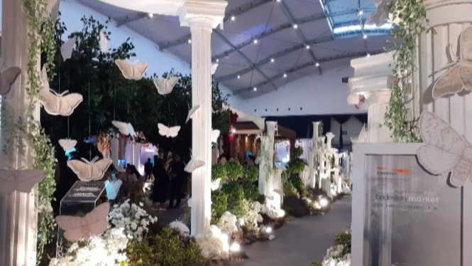 dekorasi pernikahan di tahun 2023 dalam pameran Bridestory Market