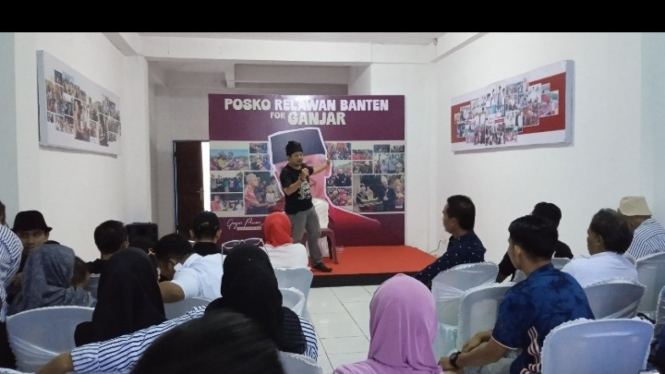 Relawan Ganjar di Posko Relawan Banten (PRB) for Ganjar
