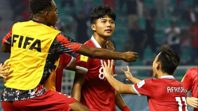 Para pemain Timnas Indonesia U-17.
