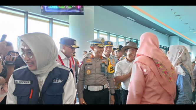 Kakorlantas hingga Dirut ASDP Indonesia Ferry di Pelabuhan Merak