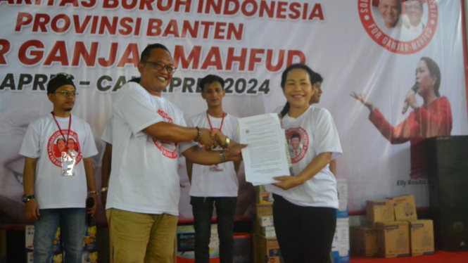Buruh Banten Deklarasi Dukung Ganjar-Mahfud