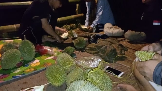Gubuk durian jatuhan di Serang