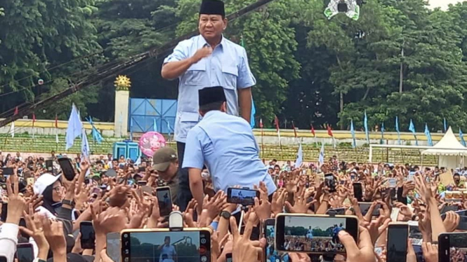 Prabowo Subianto di Kota Serang