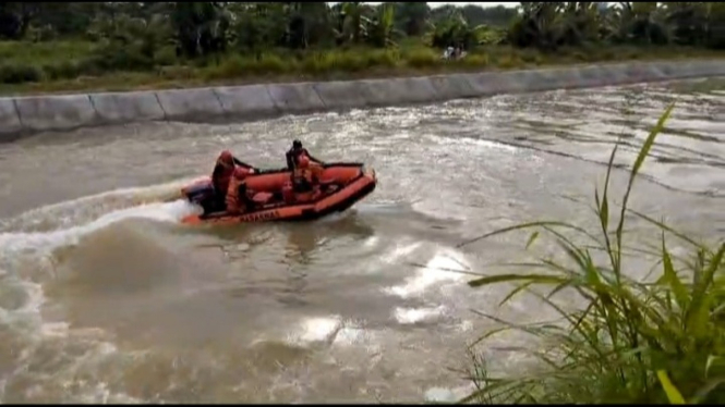 Pria di Kragilan, Kabupaten Serang Hilang Terseret Arus Sungai Sentul