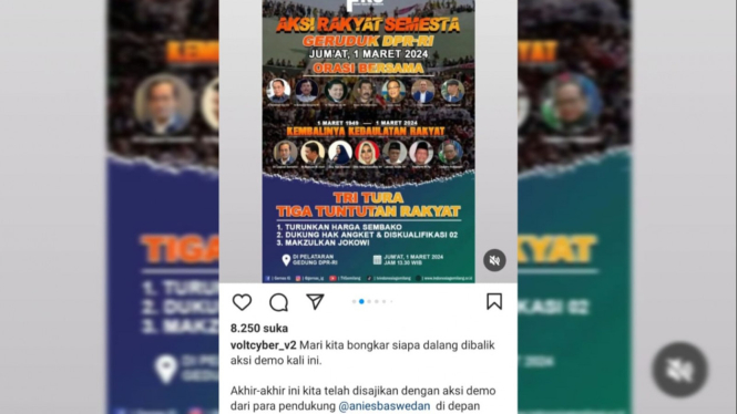 Flyer ajakan pemakzulan Presiden Jokowi
