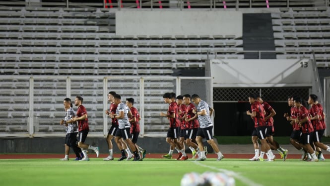 Latihan Timnas Indonesia Jelang Melawan Vietnam