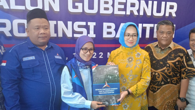 Airin Mendaftar Cagub Banten ke Demokrat