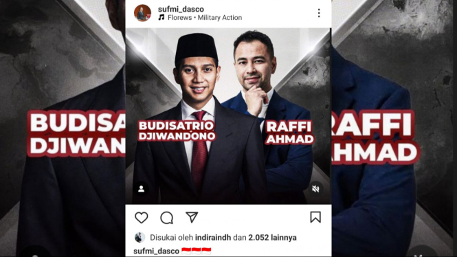 Raffi Ahmad dan Budisatrio Djiwandono