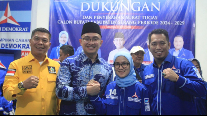 Demokrat Resmi Usung Andika Hazrumy di Pilkada Kabupaten Serang 2024.