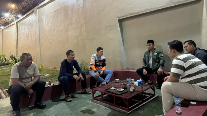 Kepala Kanwil Kemenkumham Banten di Rutan Klas IIB Serang