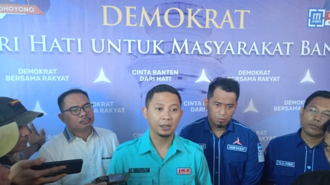 Wahyu Nurjamil di DPD Demokrat Banten
