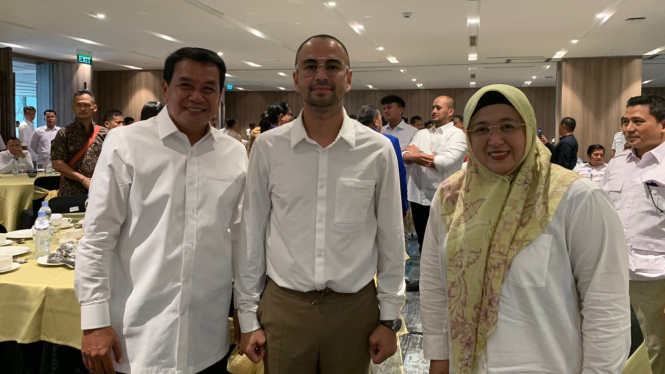 Calon Bupati dan Wakil Bupati Tangerang, bersama Raffi Ahmad