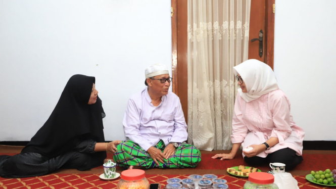 Airin Bersilaturahmi dengan Ulama di Pandeglang, Banten.