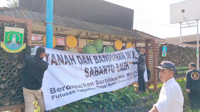 Eksekusi Lahan DJHA Baros oleh Sabarto Saleh