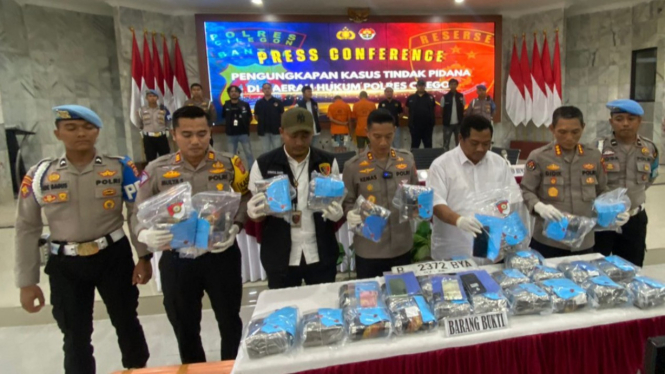 Polres Cilegon Gagalkan Penyelundupan 30 Paket Sabu